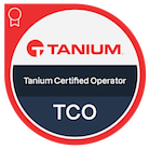 Tanium Certified Operator badge